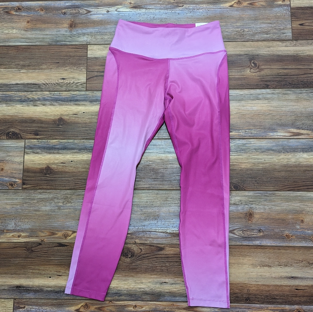 NWT Nike Fast Women's Mid-Rise 7/8 Pink Tight Fit Running Leggings Size S
